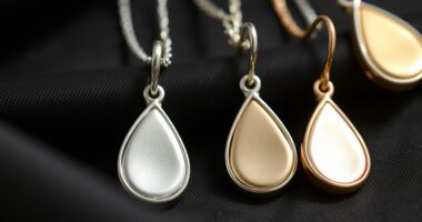 top teardrop surface jewelry