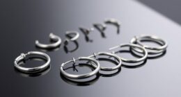 top titanium eyebrow hoop earrings