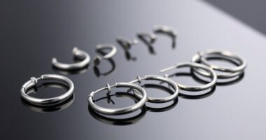 top titanium eyebrow hoop earrings