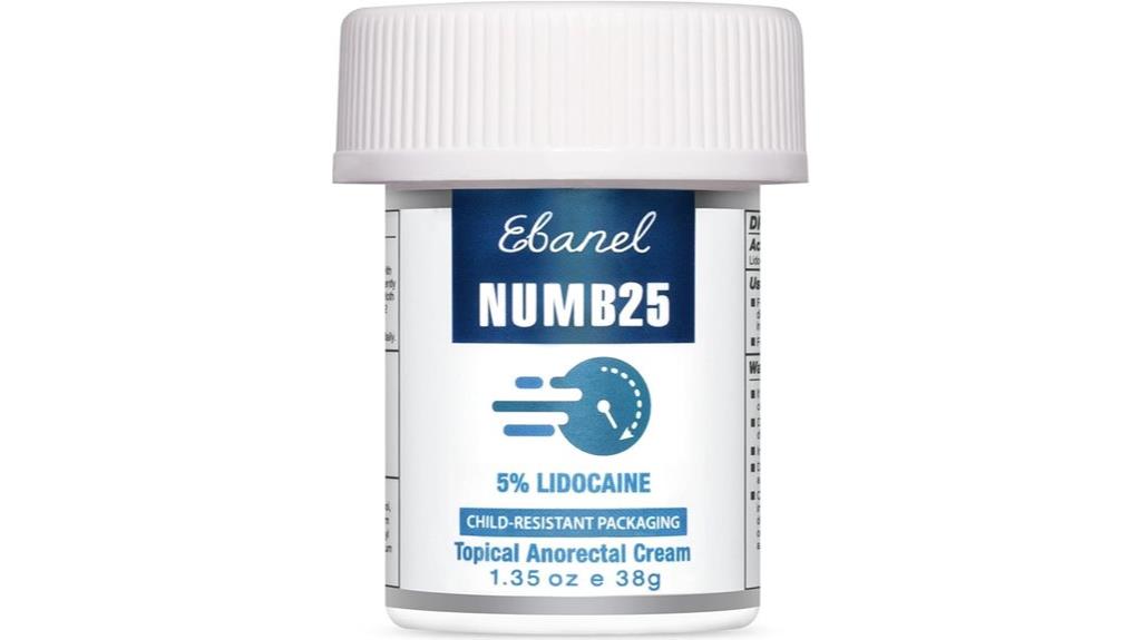 topical numbing lidocaine cream
