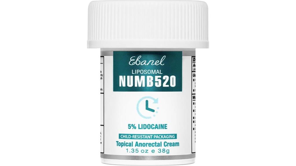 topical numbing lidocaine cream