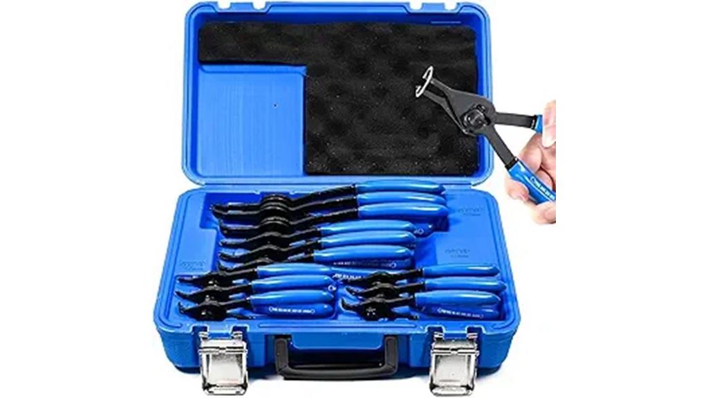 twelve piece snap ring pliers