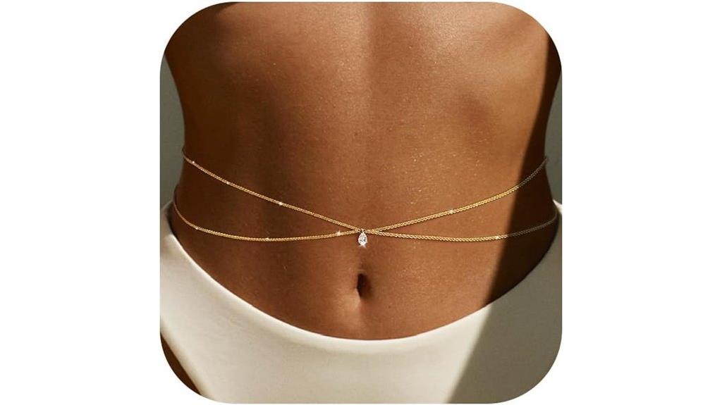 two piece waist chain