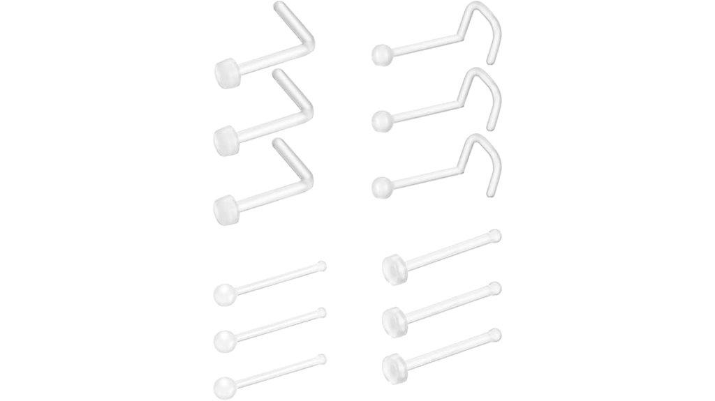 unisex clear nose jewelry