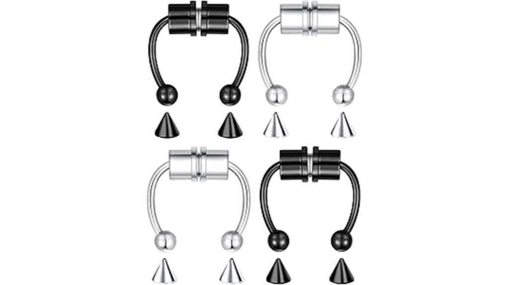 variety nose piercing set