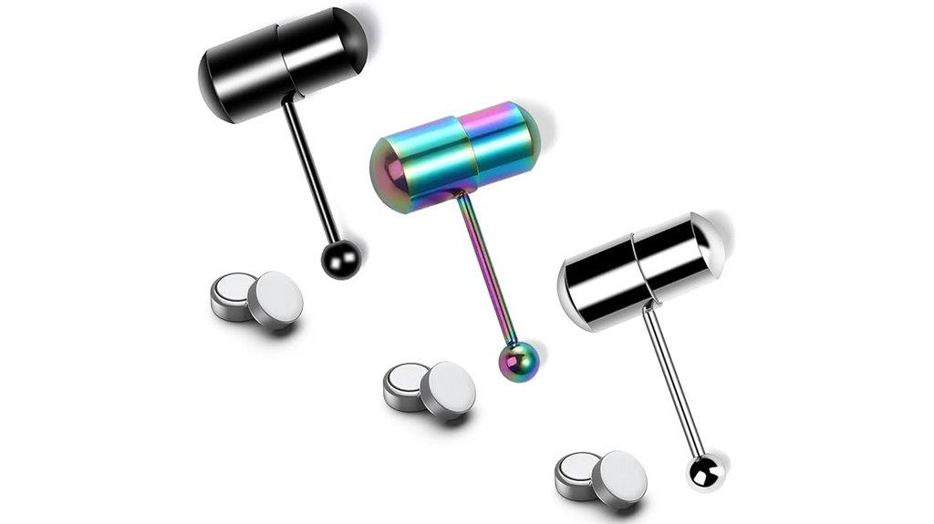 vibrating tongue ring set