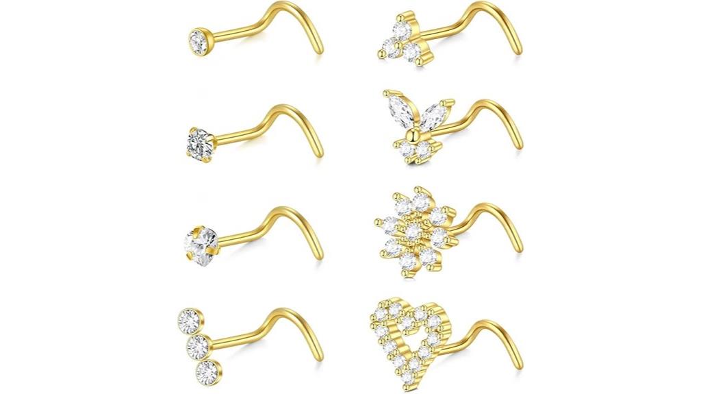 women s nose piercing jewelry
