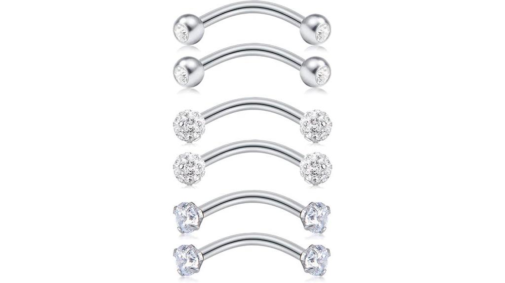 women s surgical steel rook piercing