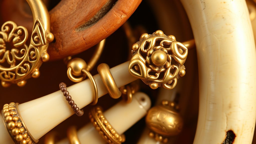 ancient gold and bones