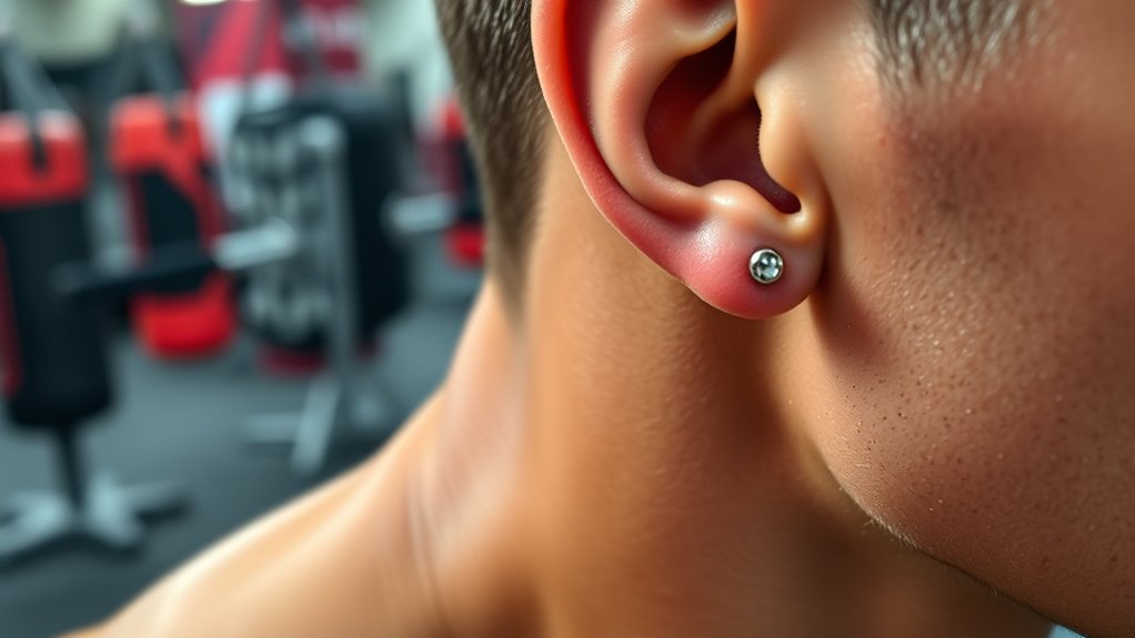 athletic piercing safety precautions