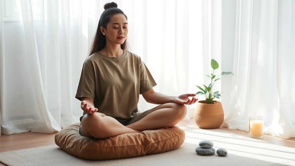 calm anxiety through meditation