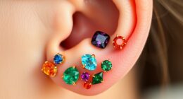 colorful gemstone earrings