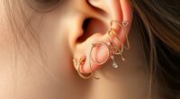 ear jewelry arrangement techniques