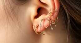 ear jewelry arrangement techniques