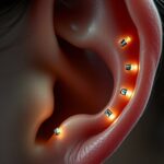 Flat Helix Piercings and Ear Mapping for 2025 ear piercing trends 2025