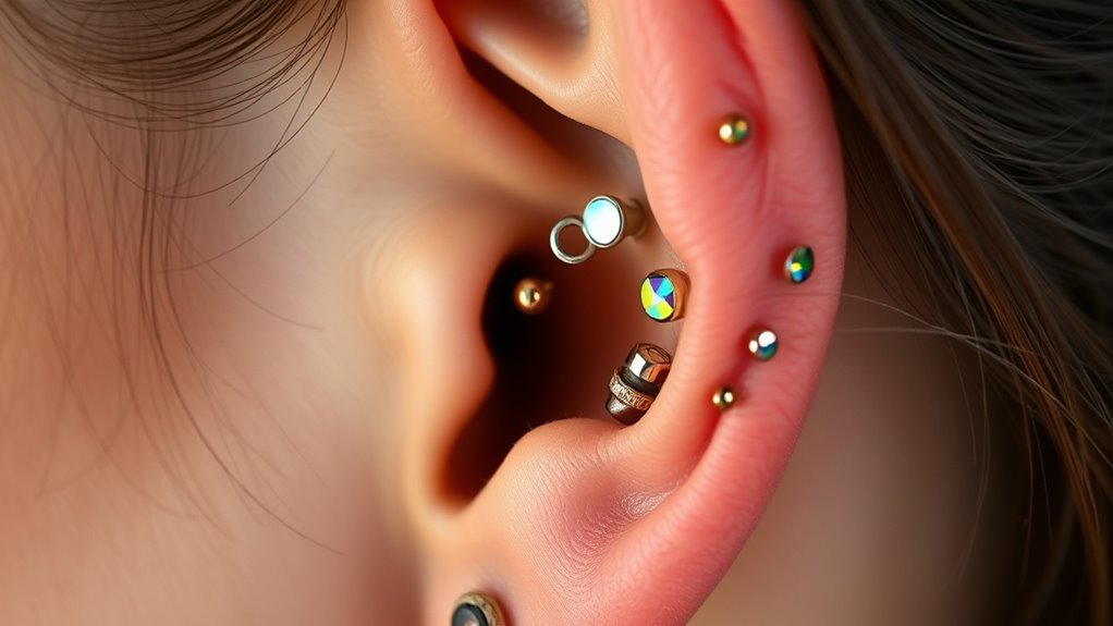 flat helix piercing trends