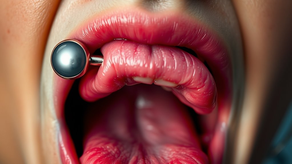 healing speech tongue piercings