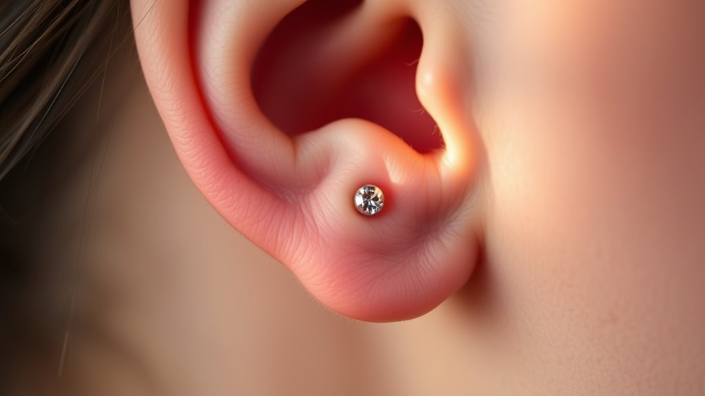 high lobe piercing care