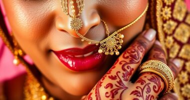 indian bridal nose jewelry