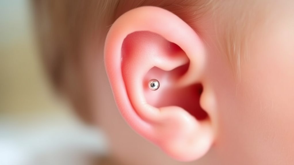 infant ear piercing safety