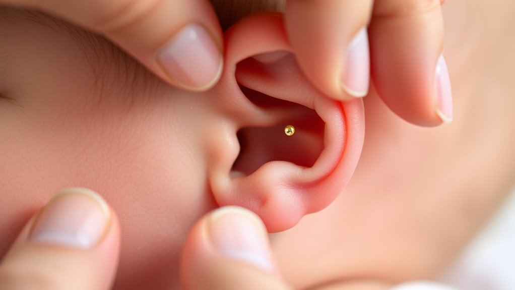 infant ear piercing safety