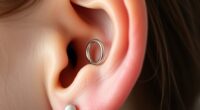 lobe piercing placement details