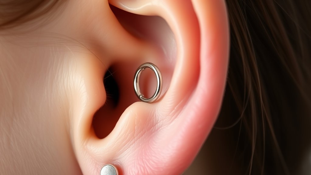 lobe piercing placement details