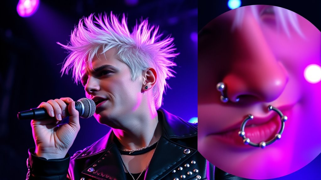 music icons popularized piercings