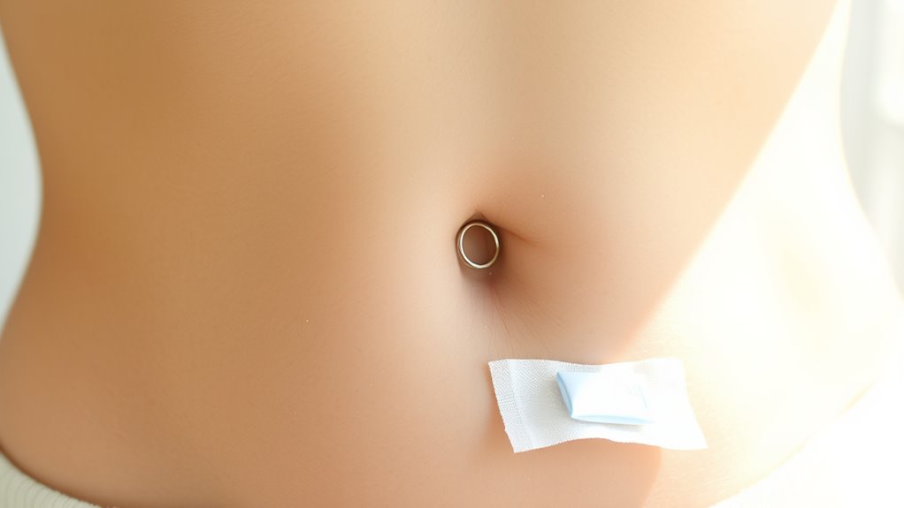 navel piercing healing tips