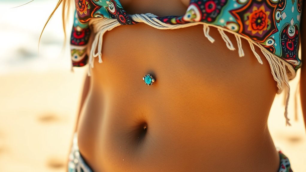 navel piercing safety tips
