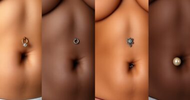 personalized belly button piercings