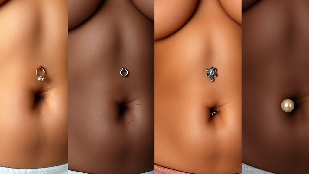 personalized belly button piercings