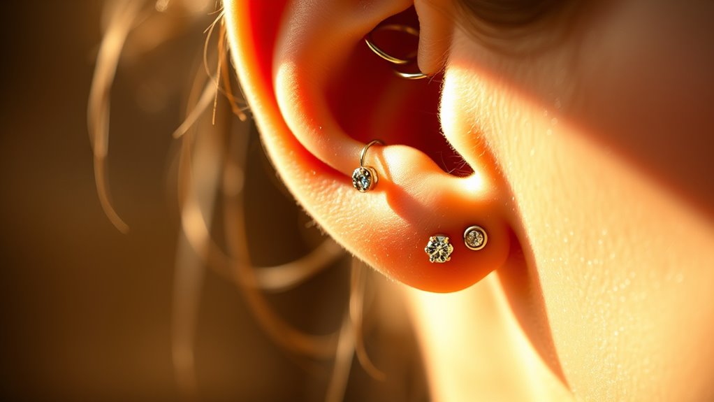 piercing as self healing tool