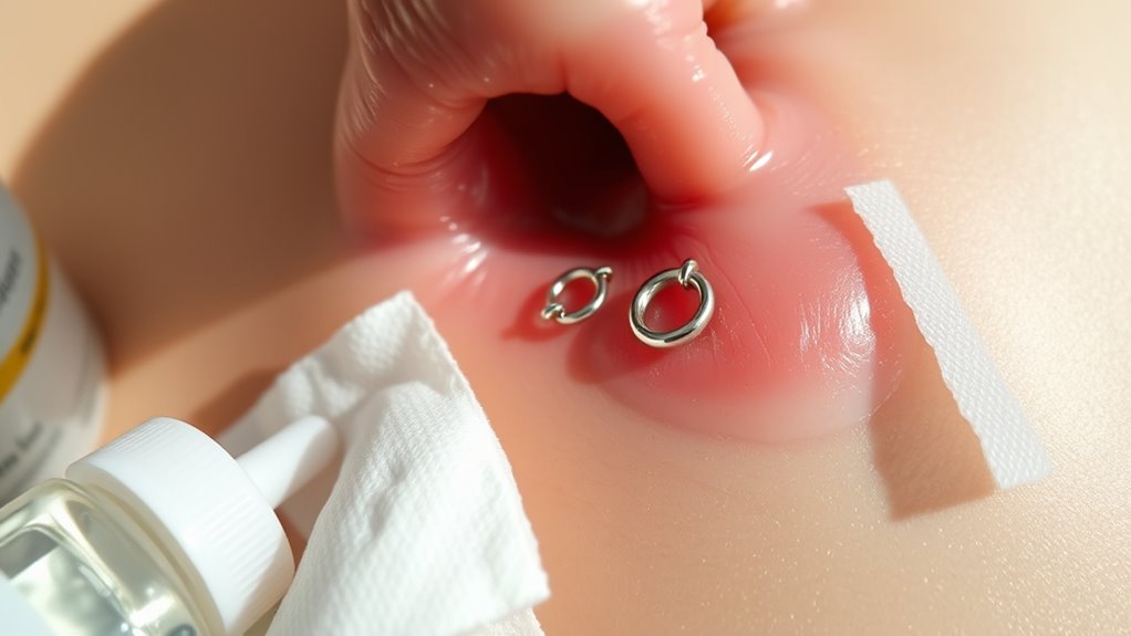 piercing care and healing