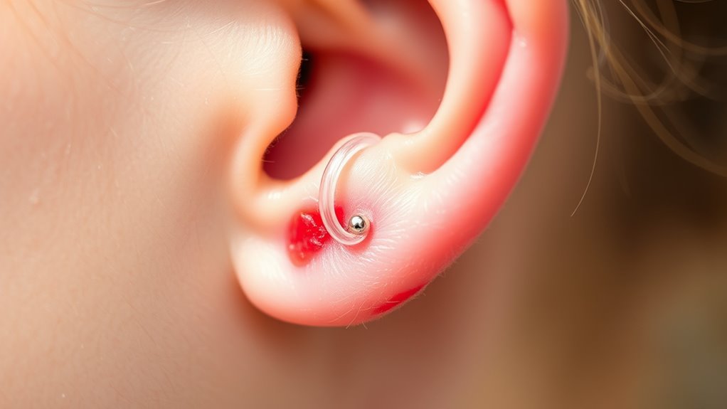 piercing problems require prompt medical attention