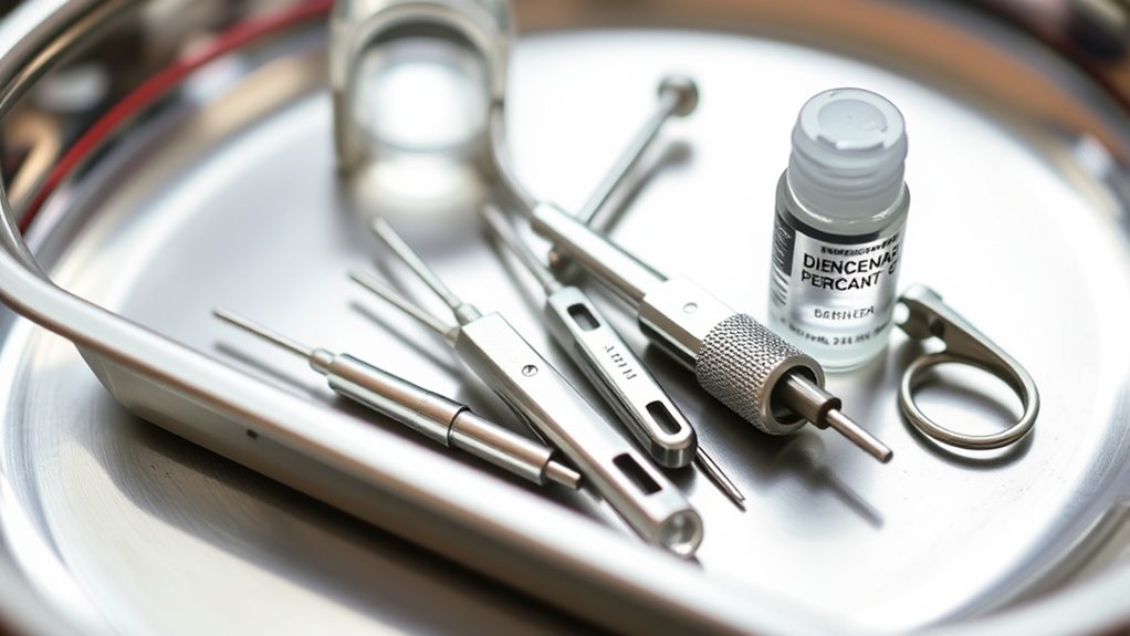 piercing tools and sterilization