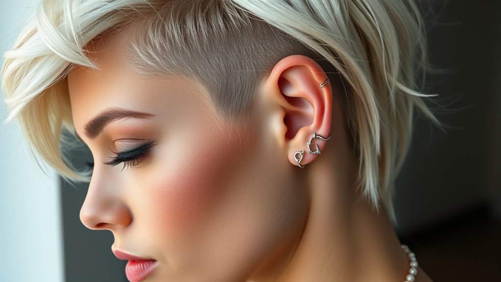 piercings complement hairstyles