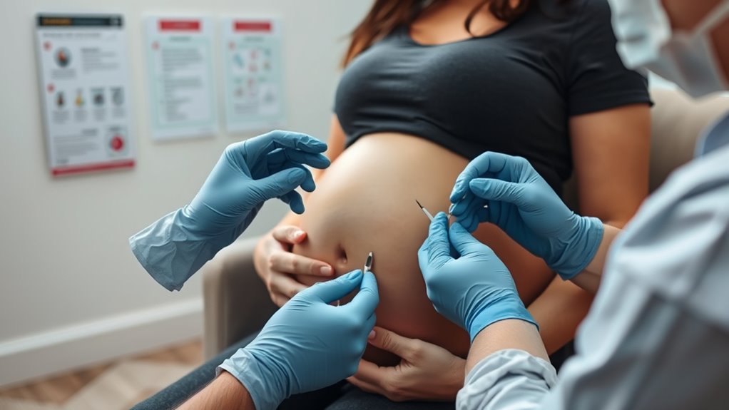 pregnancy affects piercing healing