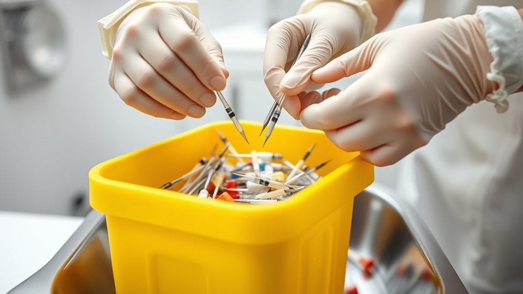 proper sharps waste disposal