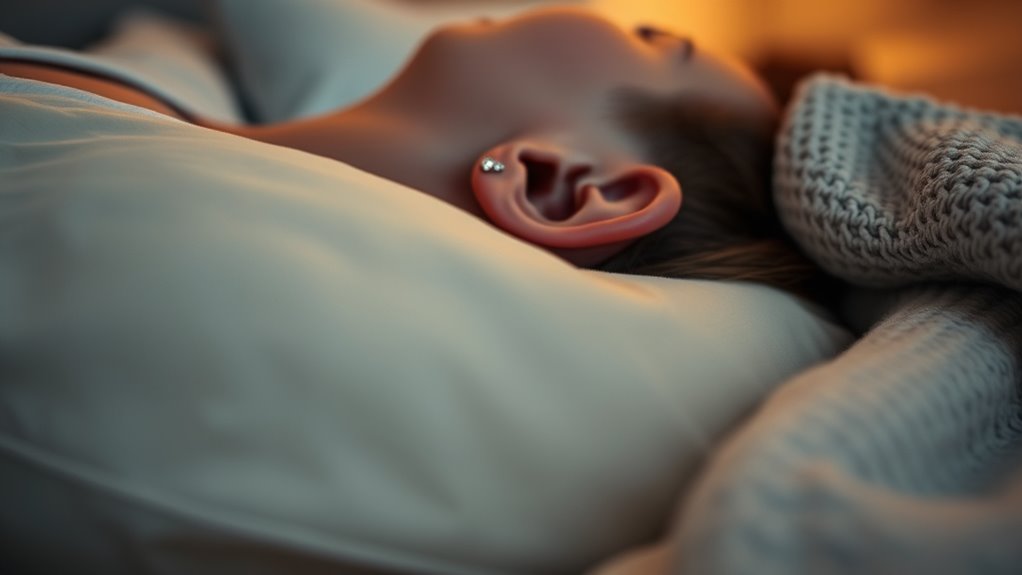 protect piercings with proper positioning