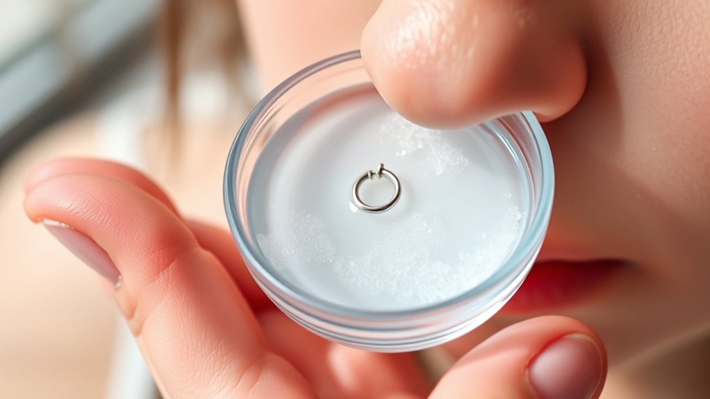 saltwater soak for piercings