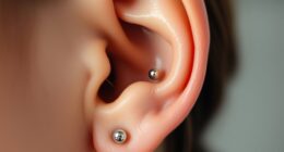 snakebite ear piercings style