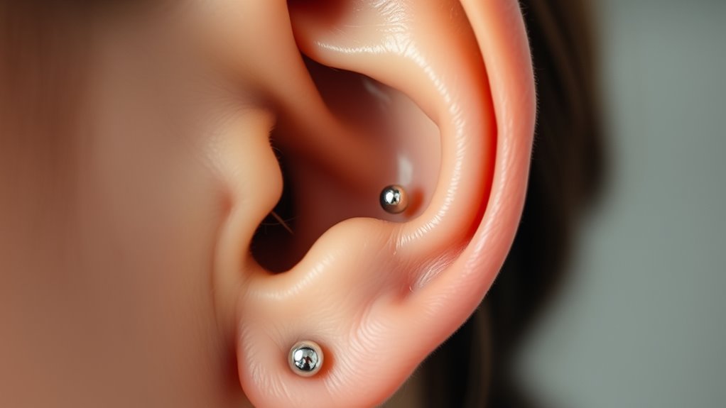 snakebite ear piercings style