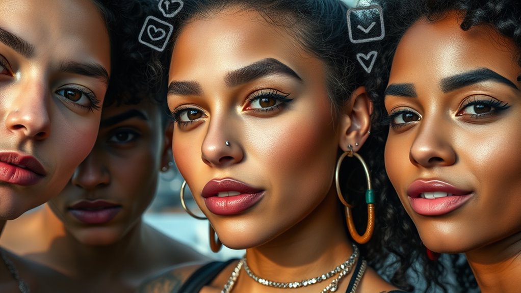 social media shaping piercings