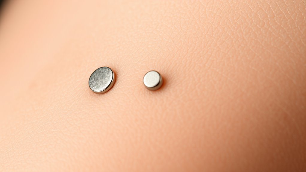 surface piercing skin anchors