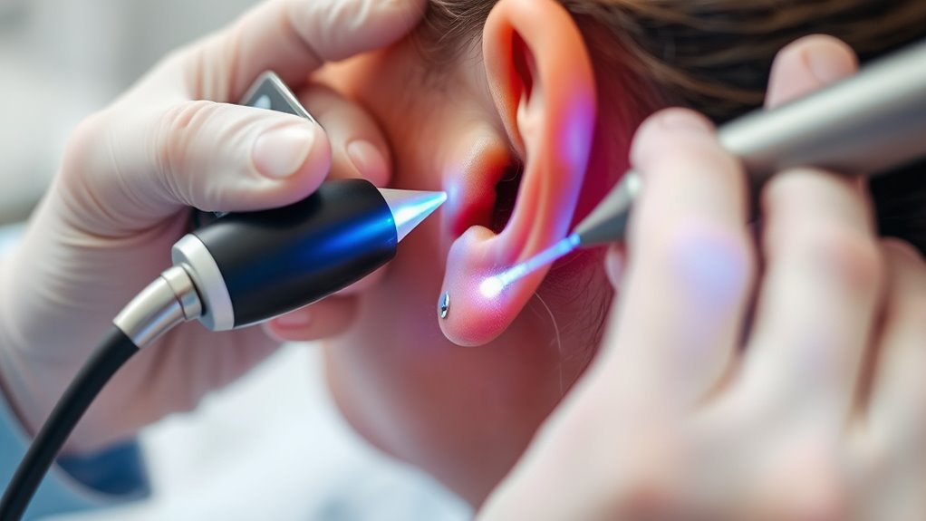 ultrasound laser piercing removal