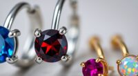 vibrant gemstone piercing jewelry