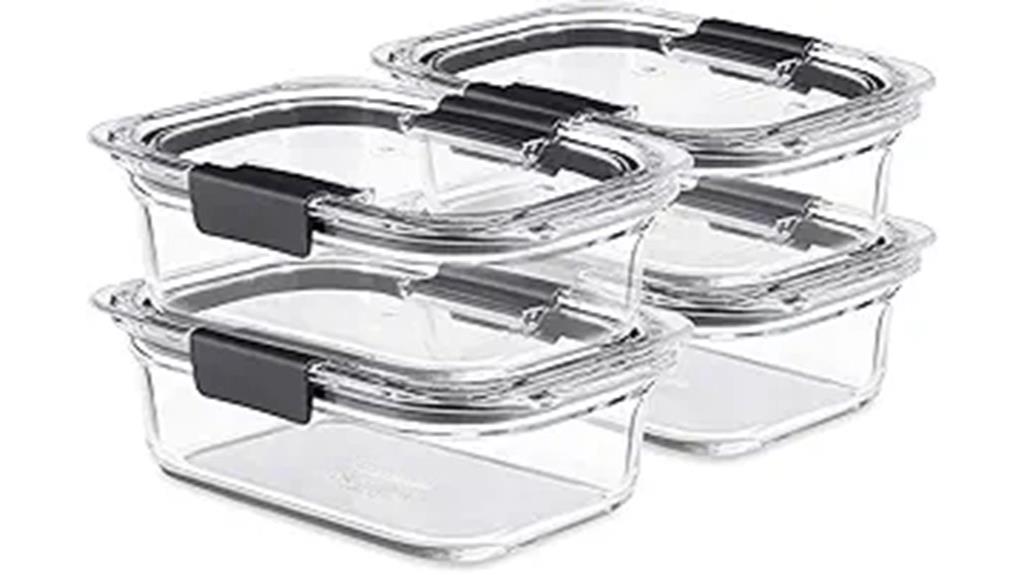 clear durable storage containers