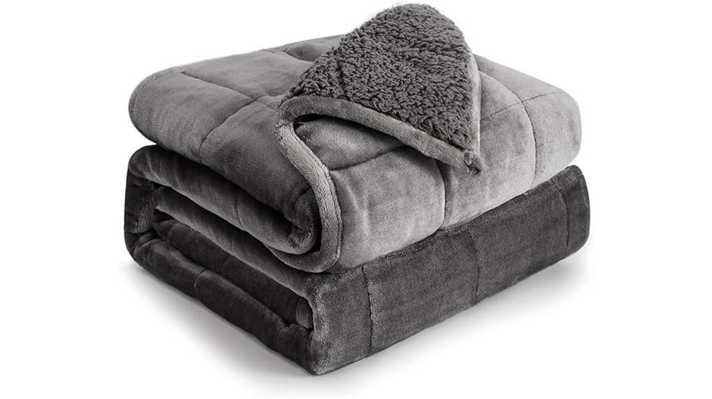 cotton blue queen blanket