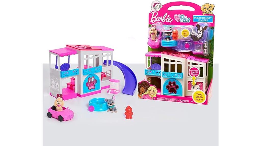 dual side barbie playset